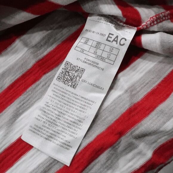 Vintage Guess Original Men's Embroidered Logo Red White Stripe‎ - Size XS - Picture 6 of 8